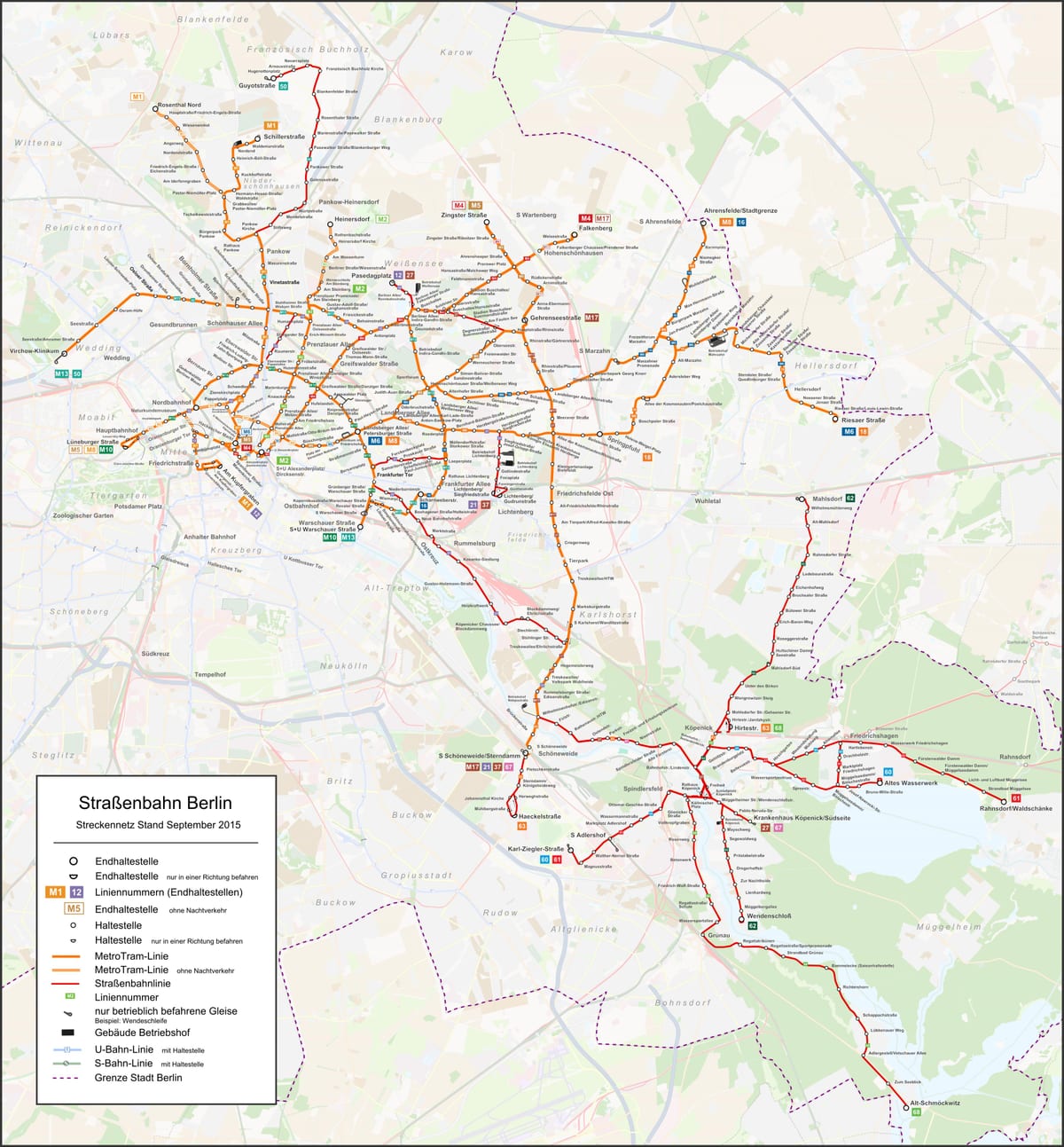 карта метро Берлина