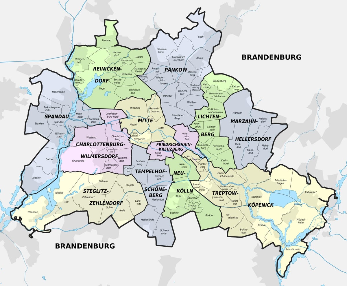 карта Берлина