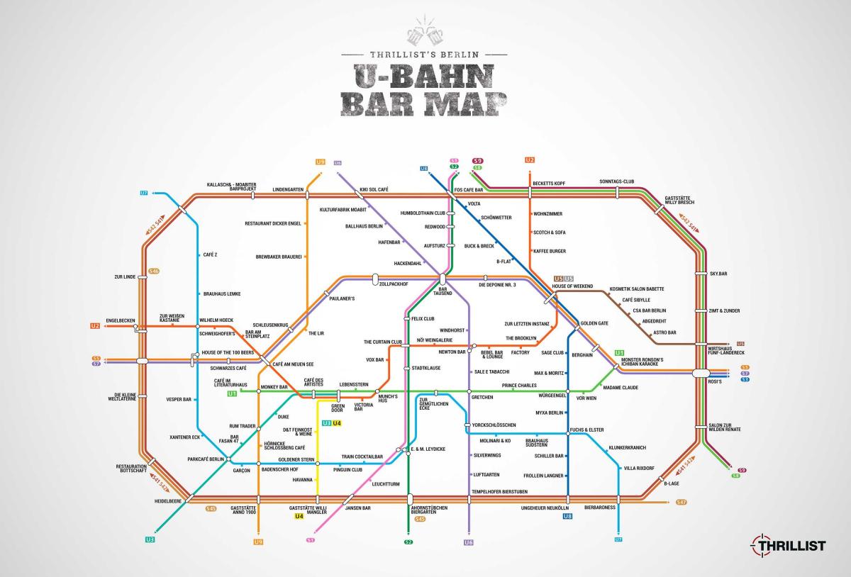 лучшие бары в Берлине на карте