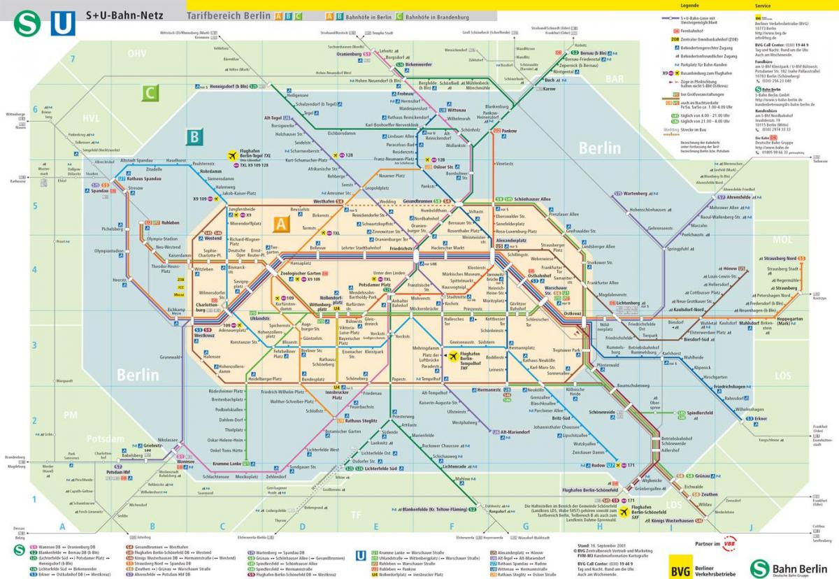 карта метро Берлина