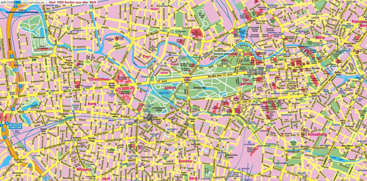 улица карта центра Берлина 