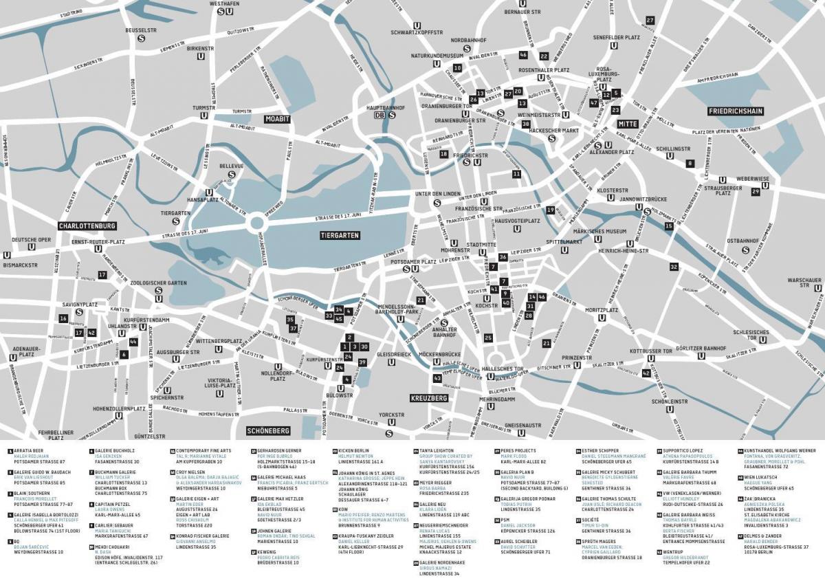 карта Берлинской галерее
