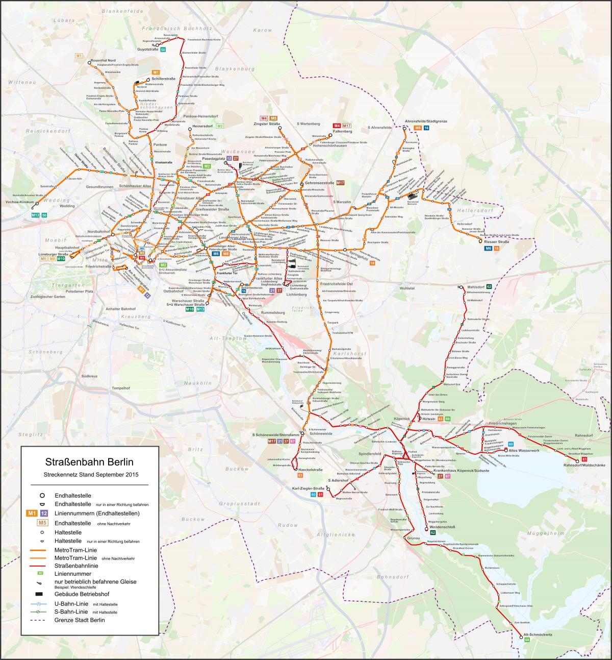 карта метро Берлина