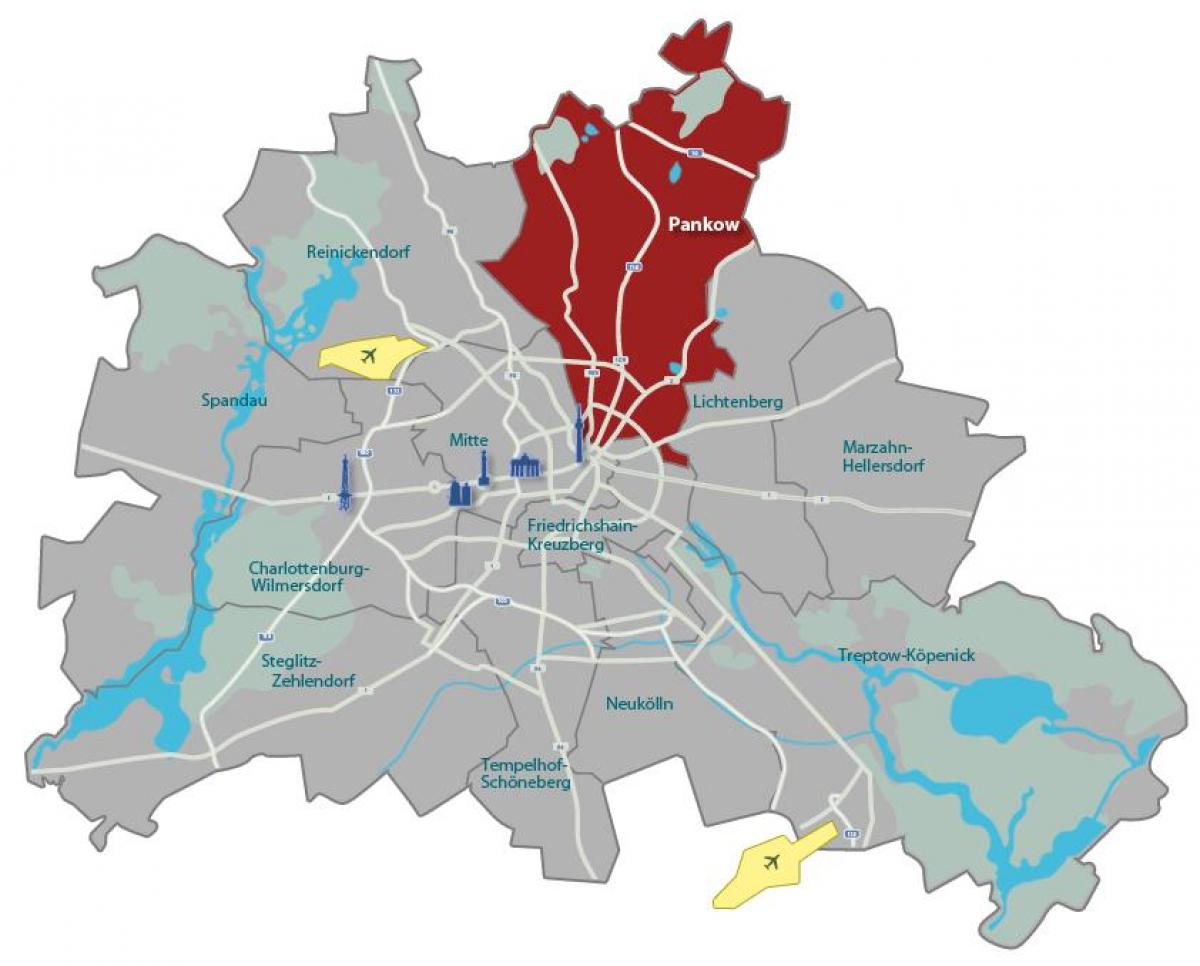 карта панкове Берлин 