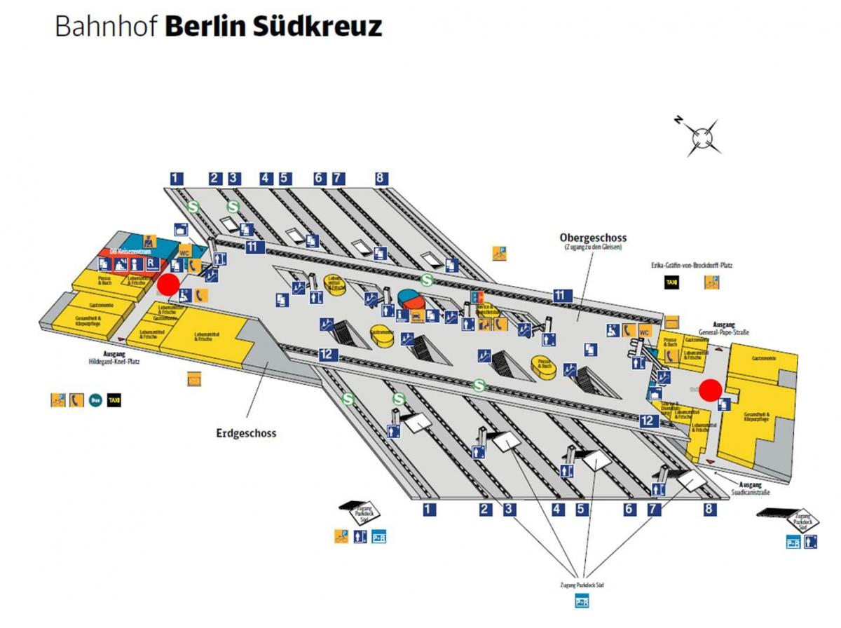 карта Берлина südkreuz