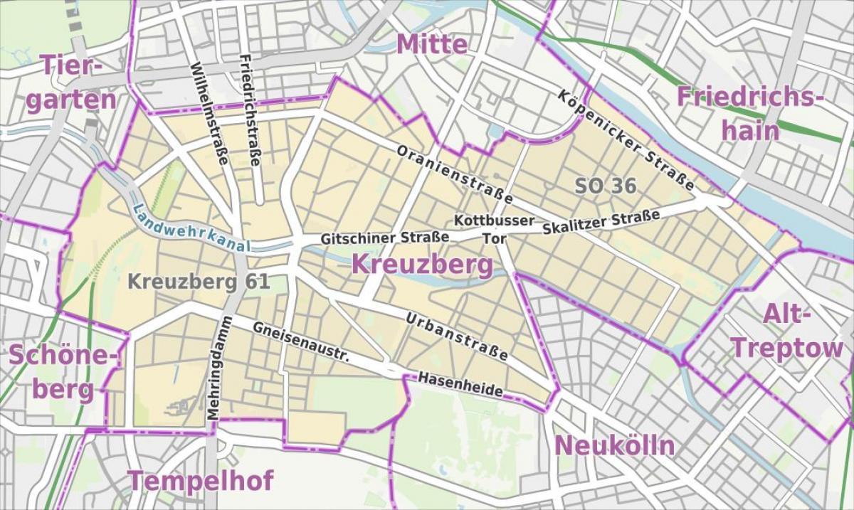 Берлин кройцберг карте