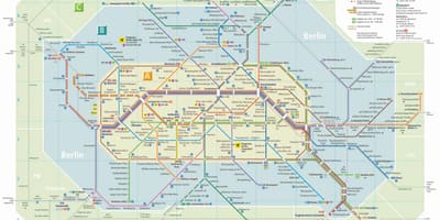Берлин U унд s Bahn карта