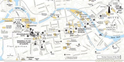 Пешеходная экскурсия по Берлину карте