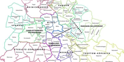Карта Берлина и окрестностей