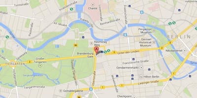 Карта бранденбургские ворота в Берлине