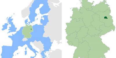 Берлин расположение на карте мира