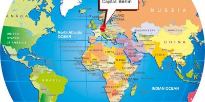 Берлин Германия карта мира