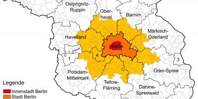 Карта Берлина регионе
