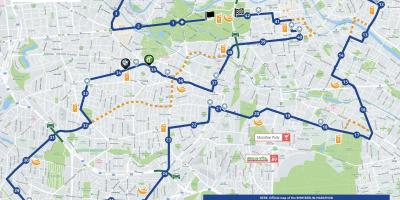 Карта Берлинского марафона 