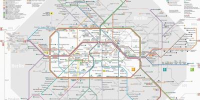 Берлинского общественного транспорта карте