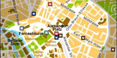 Карта александерплац в Берлине
